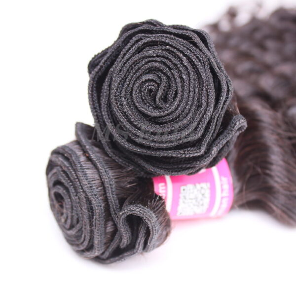 Virgin Hair Bundles Deep Wave Curly 5pcs - Image 4